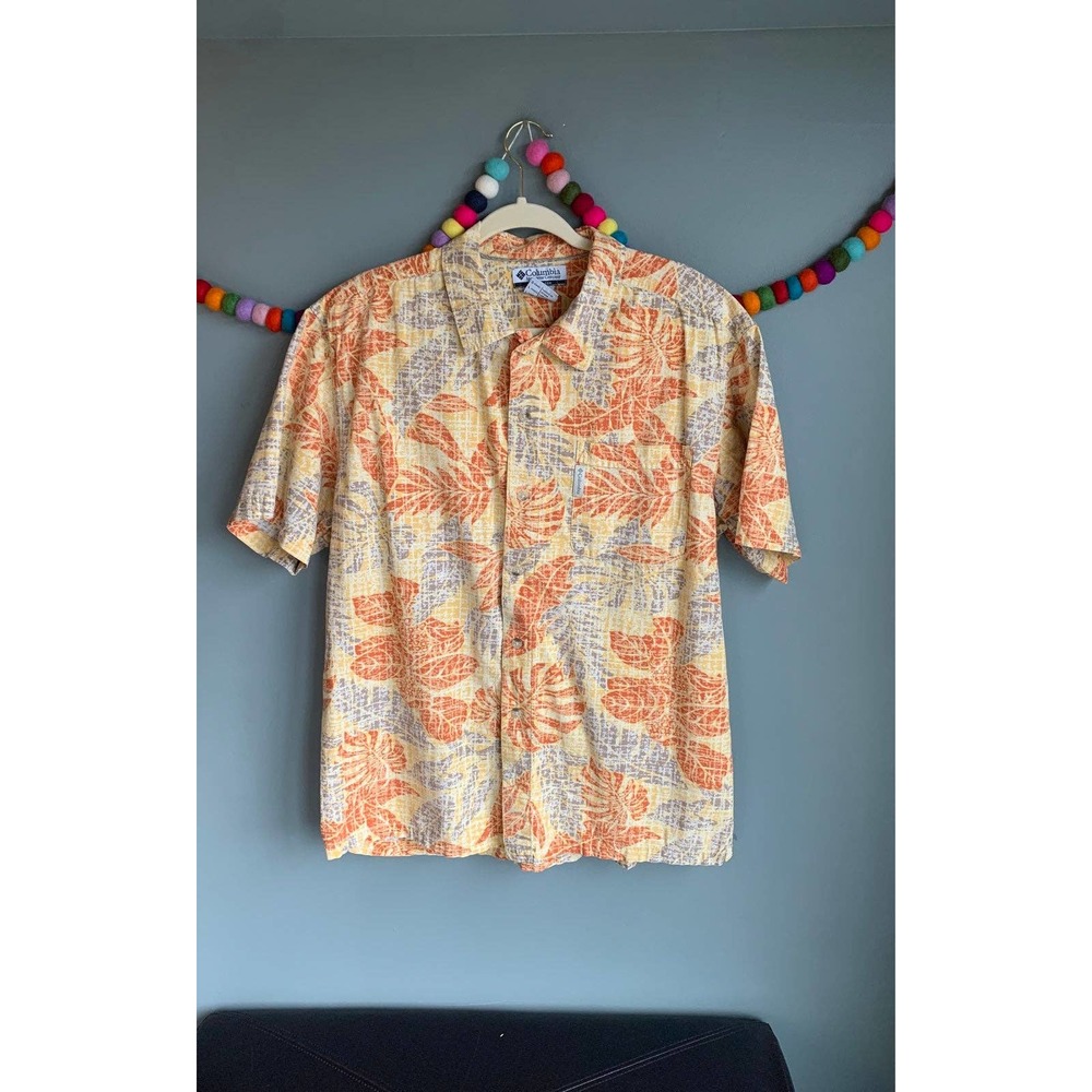Columbia Hawaiian shirt.